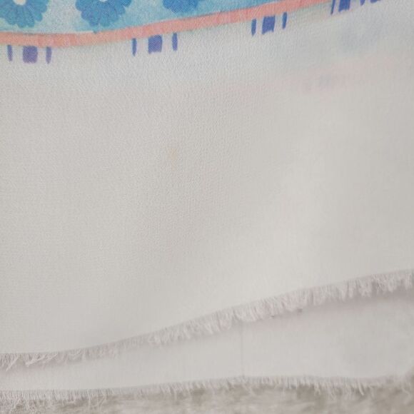 IFASMA Greek Scarf Pastel Abstract Dolphins Vintage - Picture 4 of 9